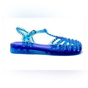 Jeffrey Campbell Gelly Sandal Bright Blue Combo - Size 8